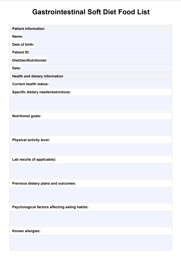 Complete Guide to Effective Gastrointestinal Soft Diet Food List for 2025